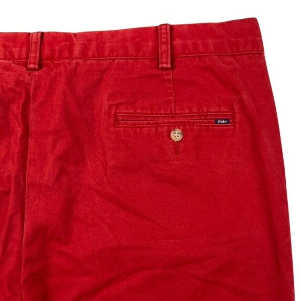Polo Ralph Lauren Slim Fit Red Chino Pants Cotton Twill Trousers Mens 40x32
